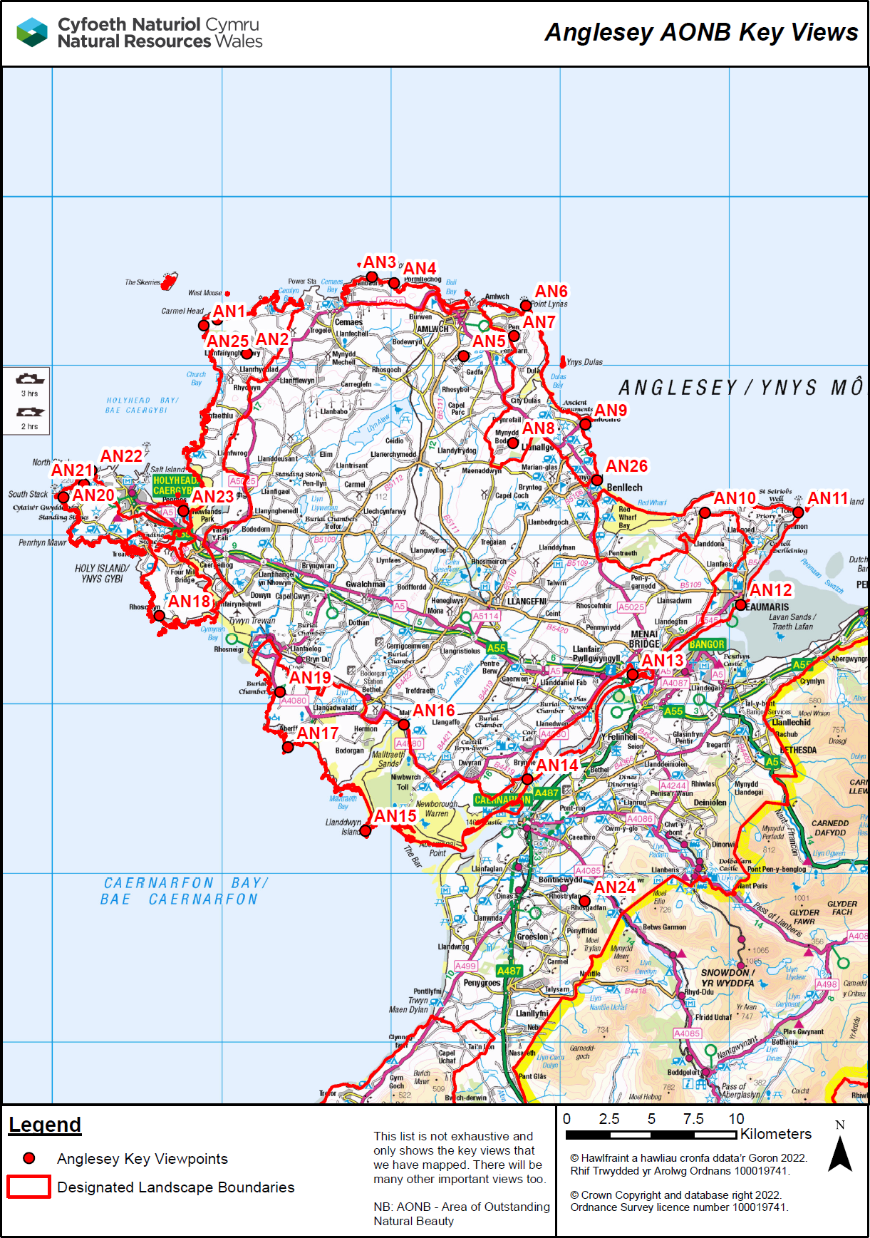 Map indicating the area groupings for visual settings downloads