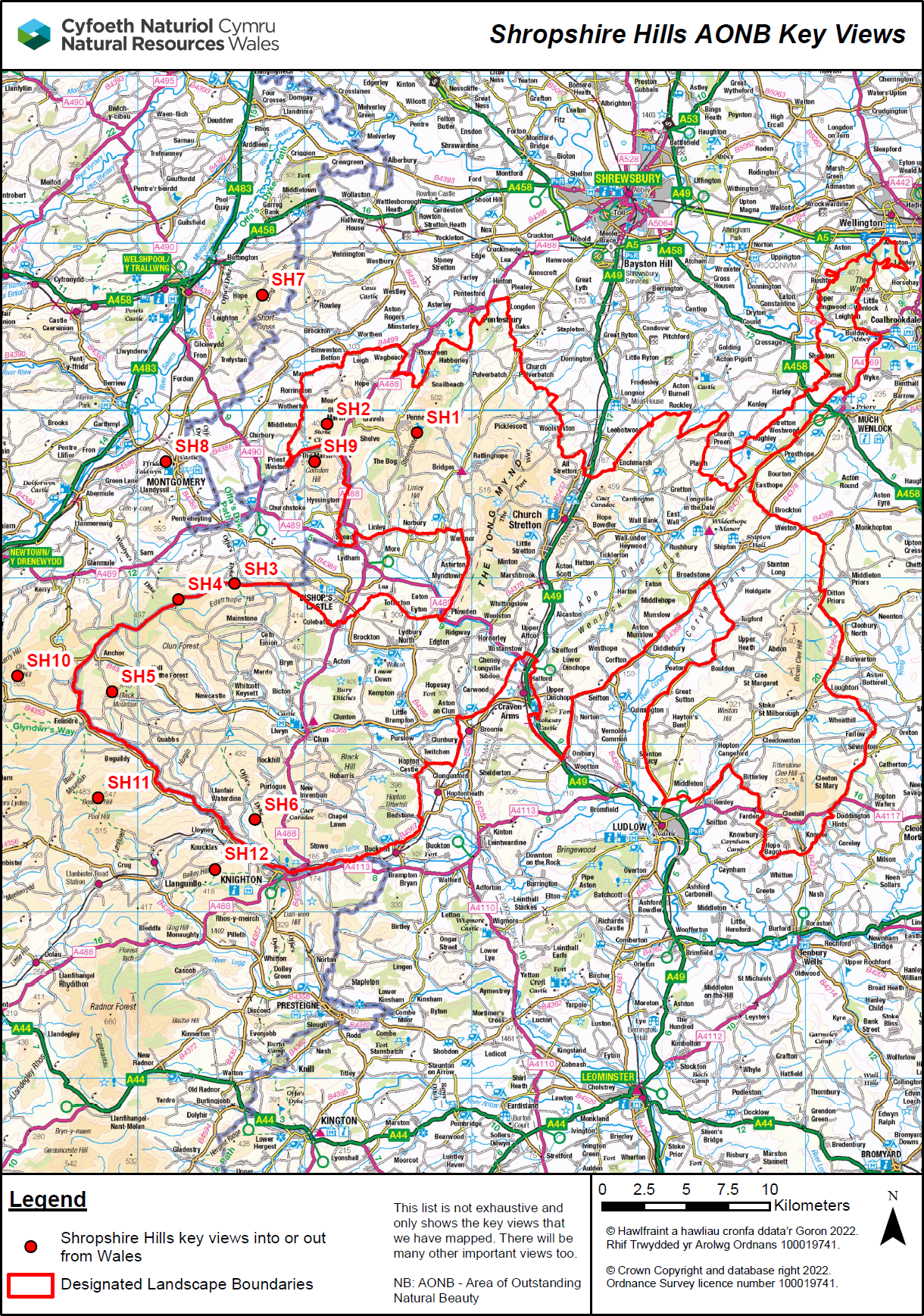 Map indicating the area groupings for visual settings downloads